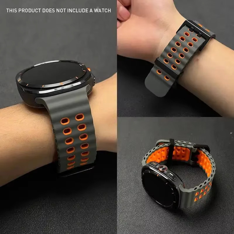 Samsung Ocean Strap Sport-Silikonarmband für Galaxy Watch Ultra 2025, 47 mm - Bild 2