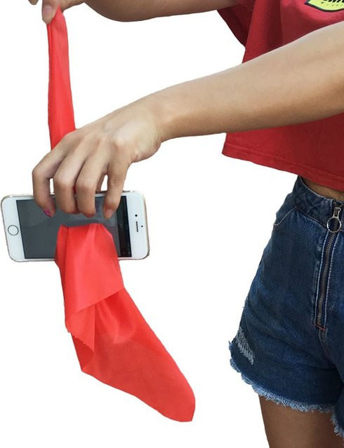 GWOLVES Magic Tricks Silk Through Phone, Magic Props, 1-teiliges Set, ab 14 Jahren - Bild 1