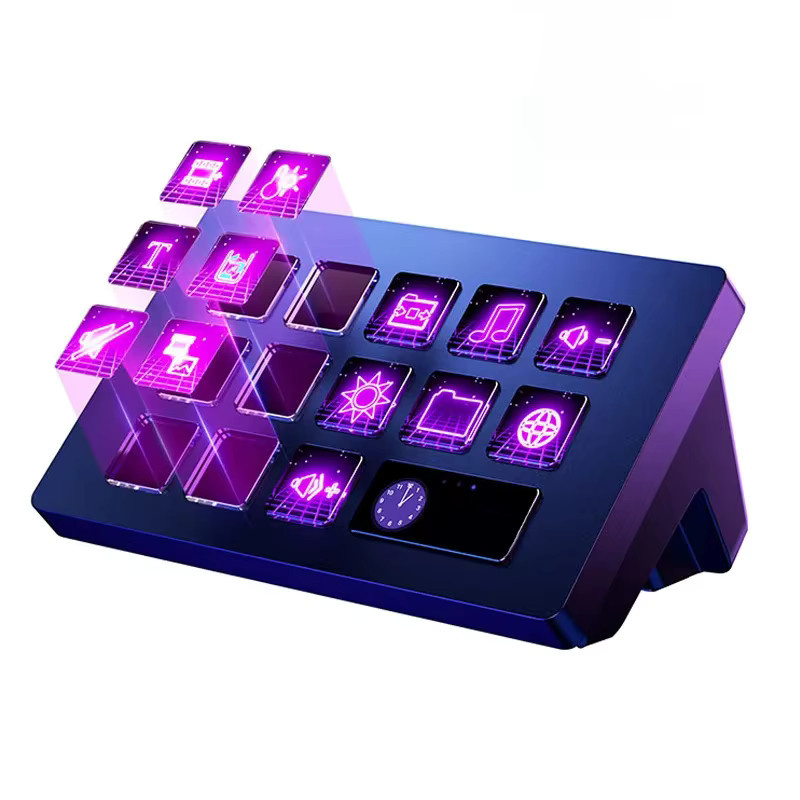 Ulanzi D200 StreamDeck Visuelle Tastatur mit 13 LCD-Tasten in Schwarz für Live-Streaming und Studio-Content-Erstellung auf Mac - Bild 5