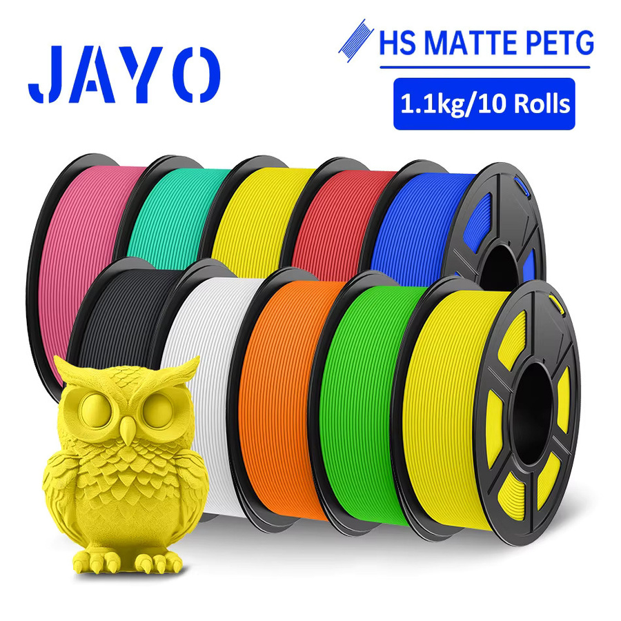 JAYO Hochgeschwindigkeits PETG 3D-Drucker-Filament 1,75mm Matt-Finish für FDM-Drucker in Mehrfarben - Bild 7
