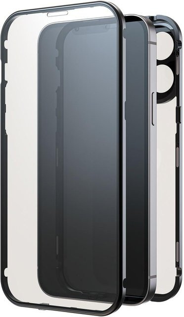 360° Glass Cover für Apple iPhone 16 Pro Max in Schwarz und Transparent - Bild 1