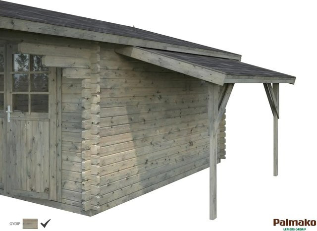 Palmako Schleppdach aus Fichtenholz in Grau B: 290 cm, T: 144 cm - Bild 1