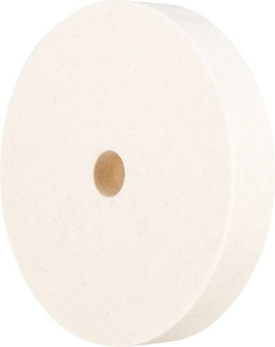 PFERD Filzscheibe FKSC mittelhart weiß für universelle Polierarbeiten Durchmesser: 150 mm, Breite: 25 mm, Bohrung: 20 mm - Bild 1