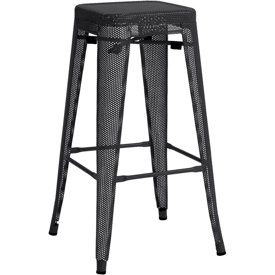 DELUKE Barhocker SEOUL Schwarz Metall Barstuhl im Industriedesign ohne Lehne - Bild 2