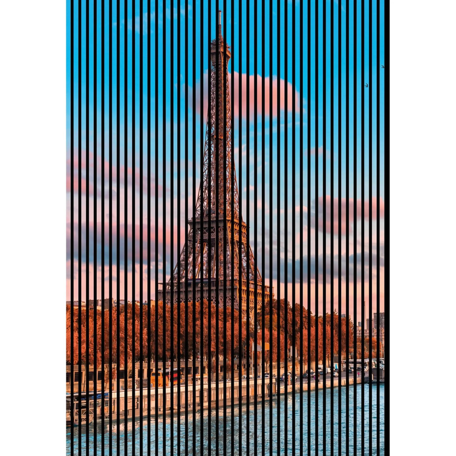 FN Acustico Akustikplatte Eiffelturm in Bunt, Material PET und MDF, B/H: 169,3 x 240 cm, Tiefe: 1,9 cm - Bild 2