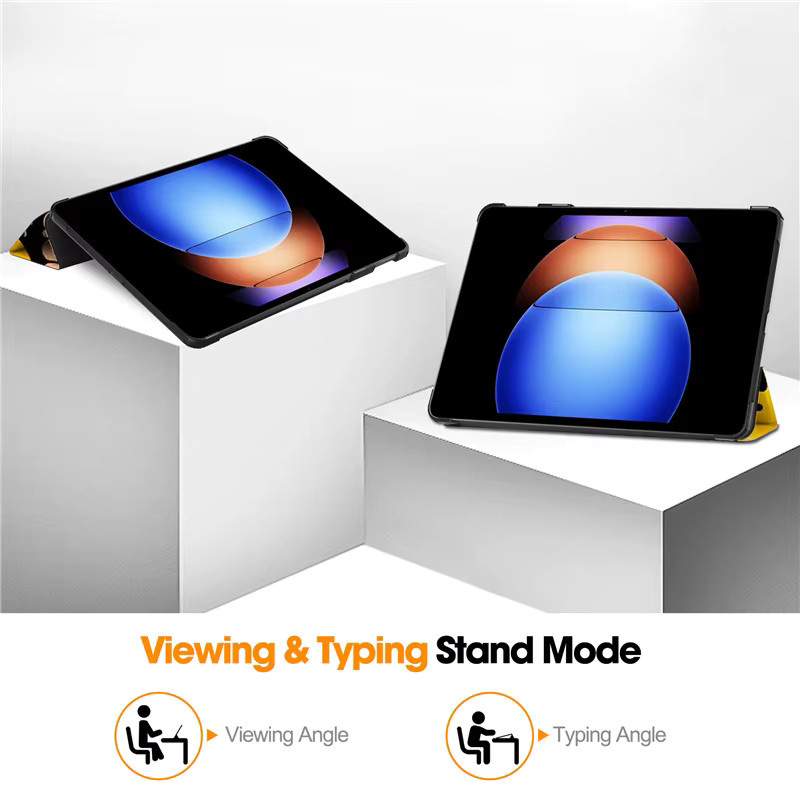 Magnetische Smart Cover Schutzhülle für Xiaomi Mi Pad 6s Pro 12,4 Zoll mit Klappfunktion und Ständer aus hartem PC in Grün - Bild 3