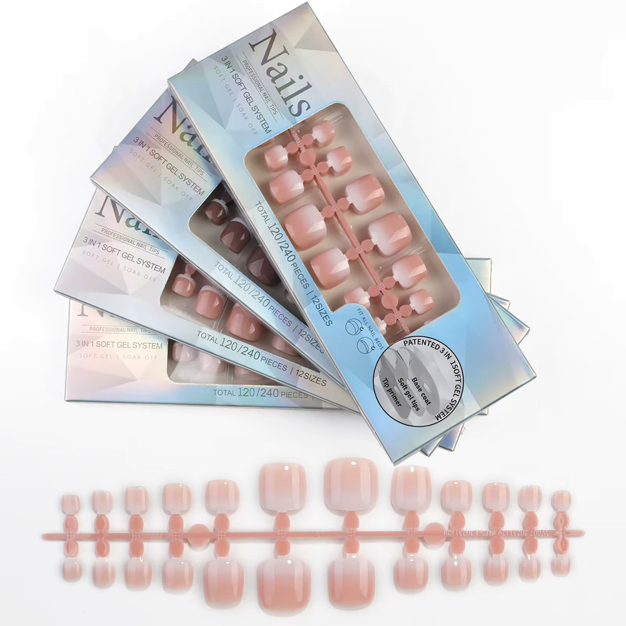 Misscheering False Nails, 120 Stück, Glänzend, 02, Unisex - Bild 3