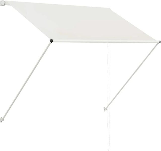 vidaXL Einziehbare Markise aus Polyester und Stahl in Creme, B/H: 100 x 150 cm - Bild 1