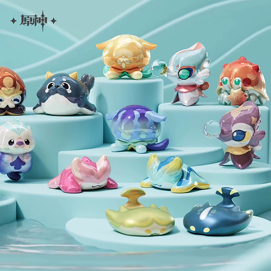 Mihoyo Genshin Impact Fontain Series Fantasy Creature Mini Blind Bag, Niedliche Figur, Einzelfigur - Bild 2