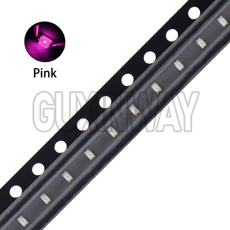 GUXINWAY 100 Stück 0603 SMD LED Set in verschiedenen Farben wie Blau, Rot, Gelb, Grün, Warmweiß, Orange, UV und Rosa - Bild 1