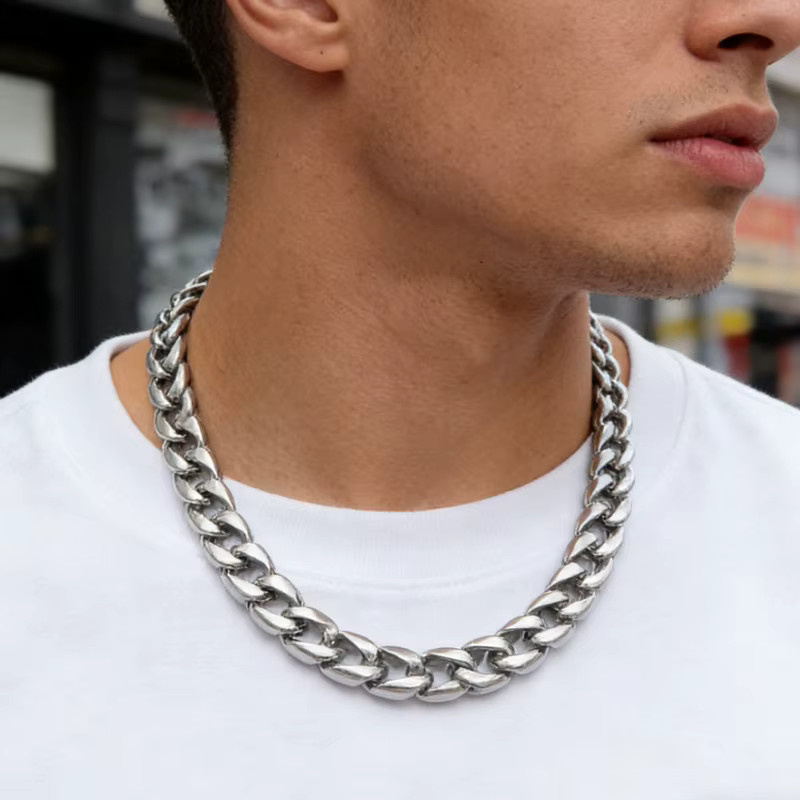 KALEN Halskette Edelstahl, Silber, Herren - Bild 2