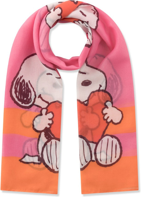 Codello Schal Snoopy Print, recycelter Polyester, 70x180 cm - Bild 1