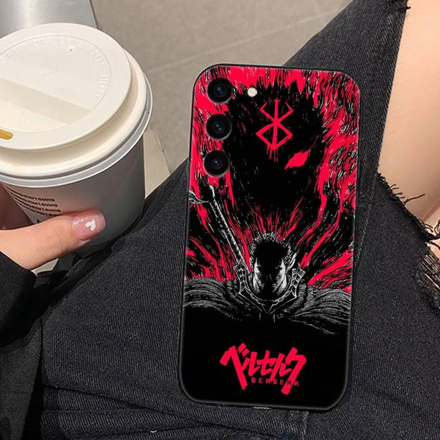 Handyhülle Comic Berserk Guts für Samsung Galaxy S26 S25 S24 S23 S22 S21 S20 Ultra Plus FE Lite in Schwarz - Bild 1