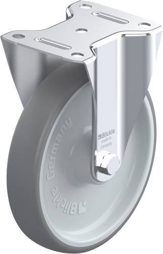 Blickle B-TPA 200R Bockrolle in Grau und Silber mit 200 mm Rad-Durchmesser und 250 kg Tragfähigkeit - Bild 1