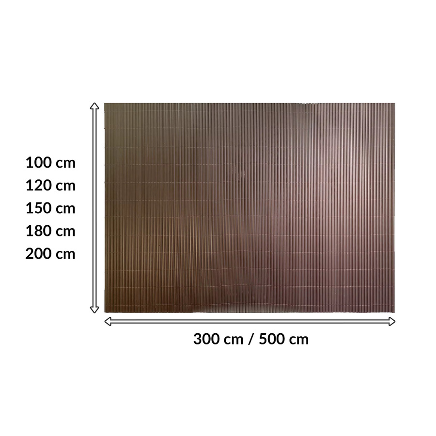 FLOORDIREKT PVC Sichtschutzzaun in Grau, Matte Sichtschutzmatte für Balkon, Terrasse und Garten, B/H: 100 x 300 cm - Bild 5