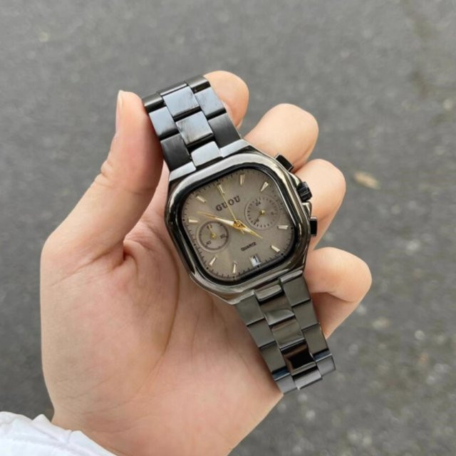 CILOA Armbanduhr Quarz, Edelstahl, Weiß, Herren - Bild 1