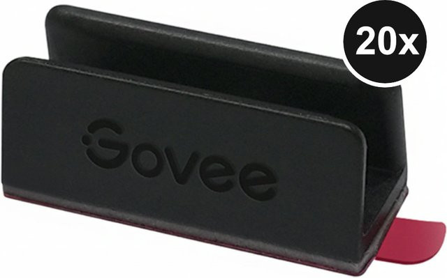Govee Halteklammern für Neon Rope Light, 20er-Set, Schwarz, Kunststoff - Bild 2