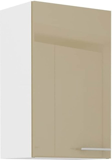 Hängeschrank Lara Küchenzeile in Cappuccino Hochglanz mit 2 Einlegböden, Breite: 45 cm - Bild 1