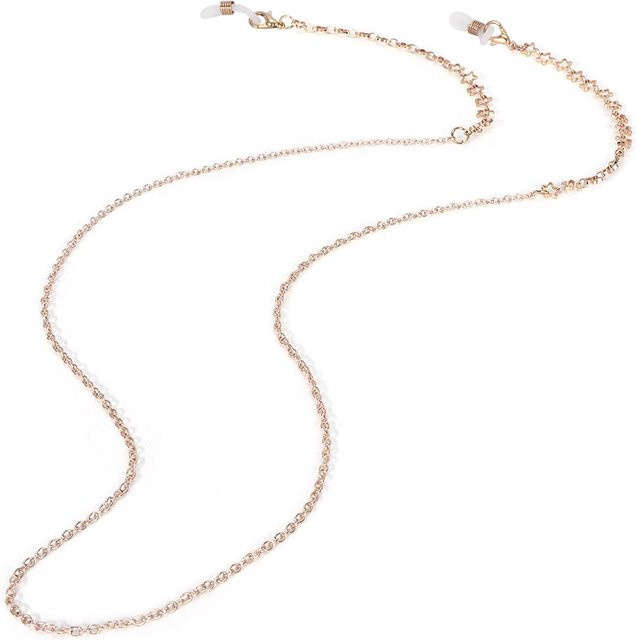 STERN Brillenkette, weiß, gold - Bild 1