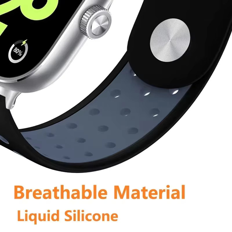 Smartwatch-Armband Silikon, Bicolor, Unisex - Bild 3