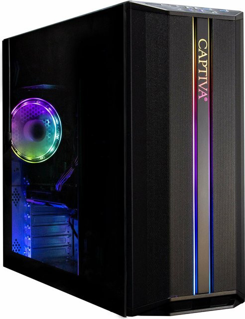 CAPTIVA Power Starter R76-222 Gaming-PC mit AMD Ryzen 7, 32 GB DDR4-SDRAM, 1 TB SSD, Schwarz - Bild 1