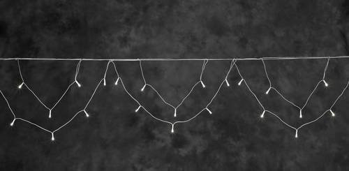 Konstsmide Lichtervorhang Icicle Außen mit 96 LED in Warmweiß, netzbetrieben - Bild 1