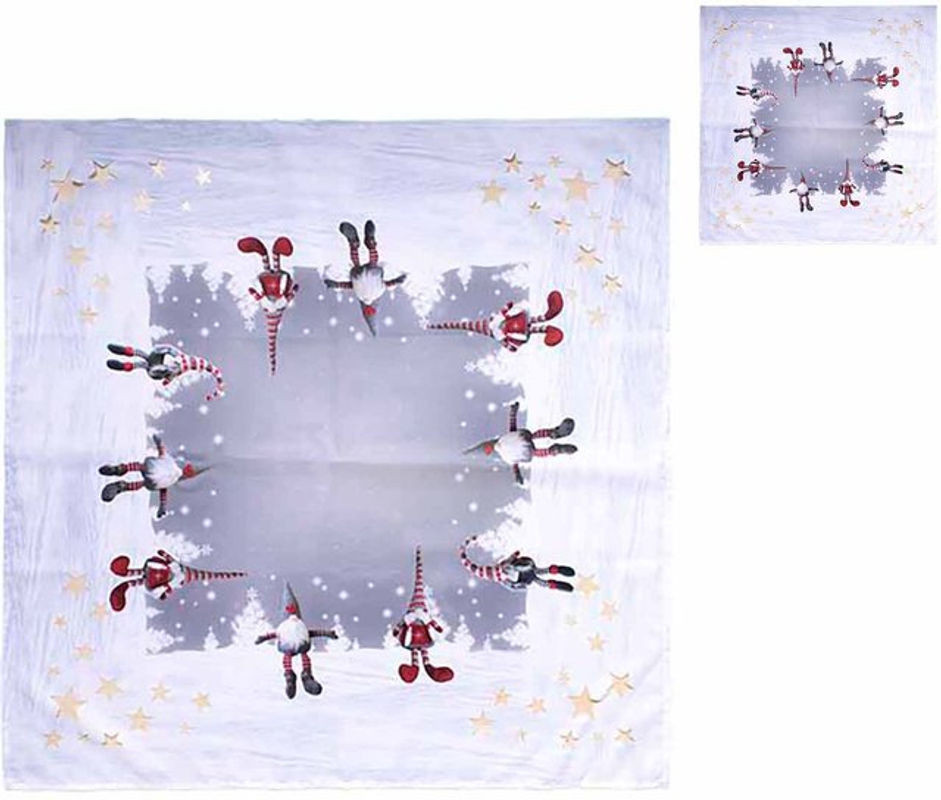 2er Platzset Mojawo Weihnachten Tannenbaum in Mehrfarbig und Weiß aus Textil - Bild 1