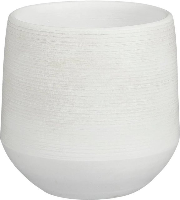 Mica Decorations Übertopf Evora in Offwhite, Durchmesser: 19 cm, Höhe: 18 cm - Bild 1