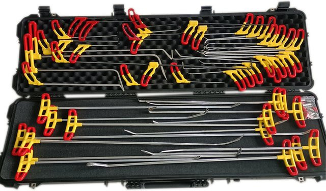 PDR King Set zur Autobeulenentfernung mit 49 Hochleistungs-Haken und Stangen für Hagelschäden und kleine Beulen - Bild 1