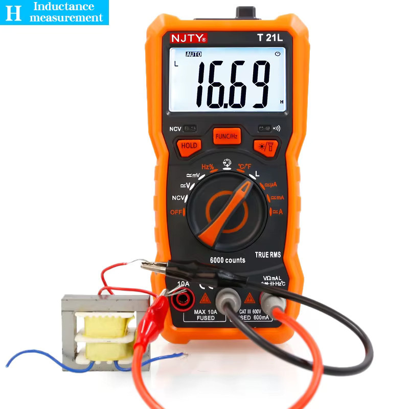 NJTY T21L Multifunktionales digitales LCR-Multimeter in Orange für Induktivität, Kapazität und Frequenz - Bild 2