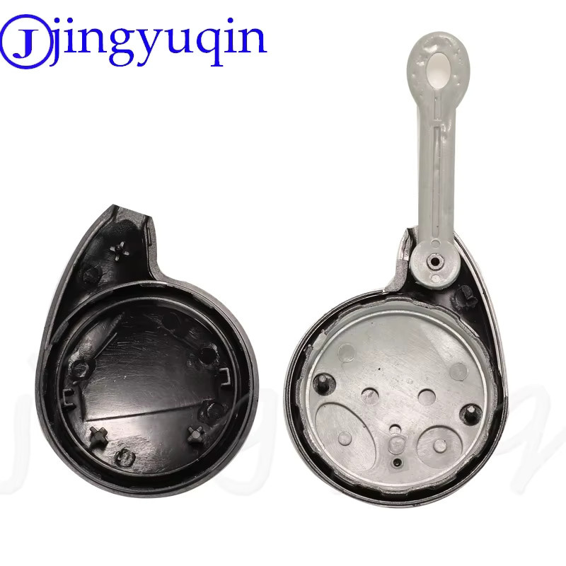 Jingyuqin Ersatz Fernbedienung Auto Schlüssel Shell Blank Cove für Toyota Cobra Alarm 7777, 2 Tasten, Schwarz - Bild 3