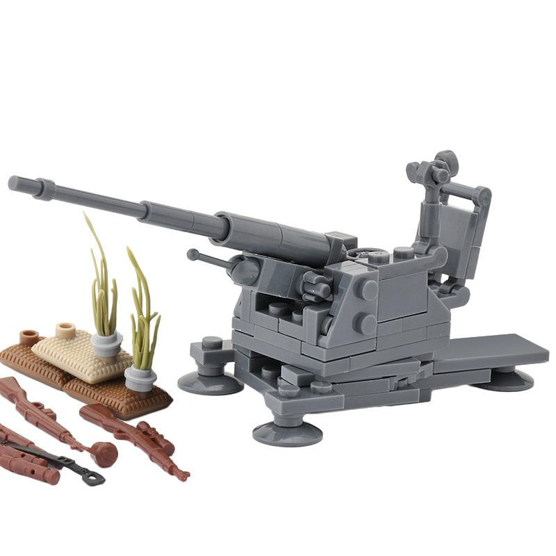 Yiran toy WK2 Deutschland Militärwaffen Bausteine Armee Soldat Figur Panzerabwehrkanone Kanone Moc Spielzeug ab 14 Jahren - Bild 2