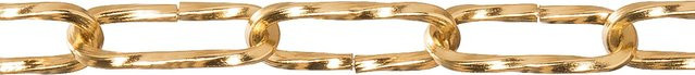 Conacord Zierkette aus Stahl in Gold, gedreht, Durchmesser: 3,5 mm, Meterware - Bild 1