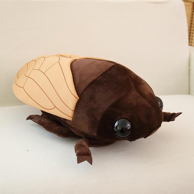 Yiran Health & Beauty Insektenpuppen Plüschtier, Zikadenkissen, 48cm, ab 3 Jahre - Bild 1