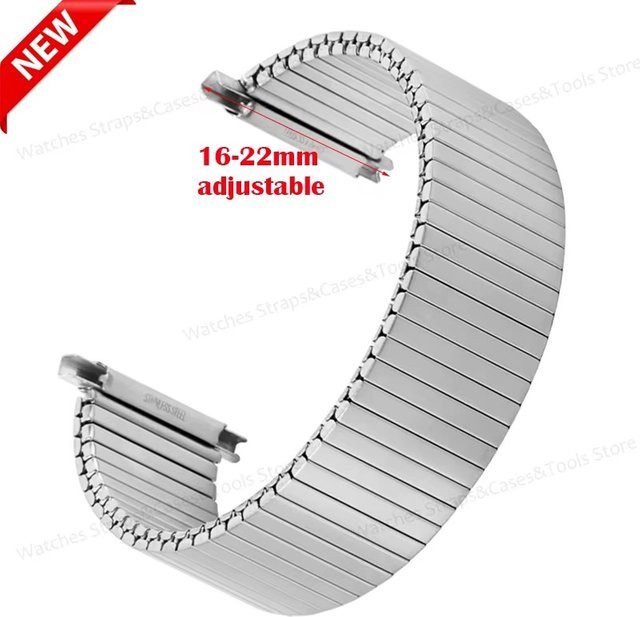 langley Uhrenarmband Edelstahl, Silber, Unisex, 16–22 mm - Bild 1