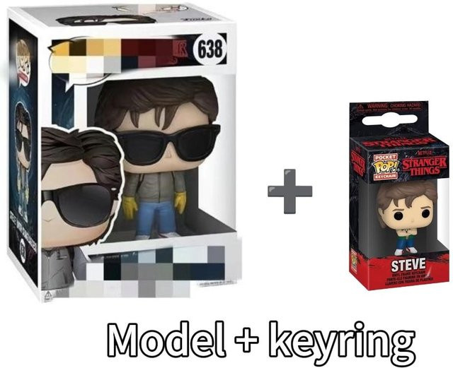 Stranger Things Steve Modell Heimdekoration mit Schlüsselanhänger in Multicolour - Bild 1