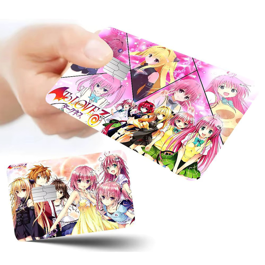 To Love-Ru Darkness Kreditkarten-Skin Aufkleber wasserfest in Multicolor für VISA und U-Bahn-Karten - Bild 2