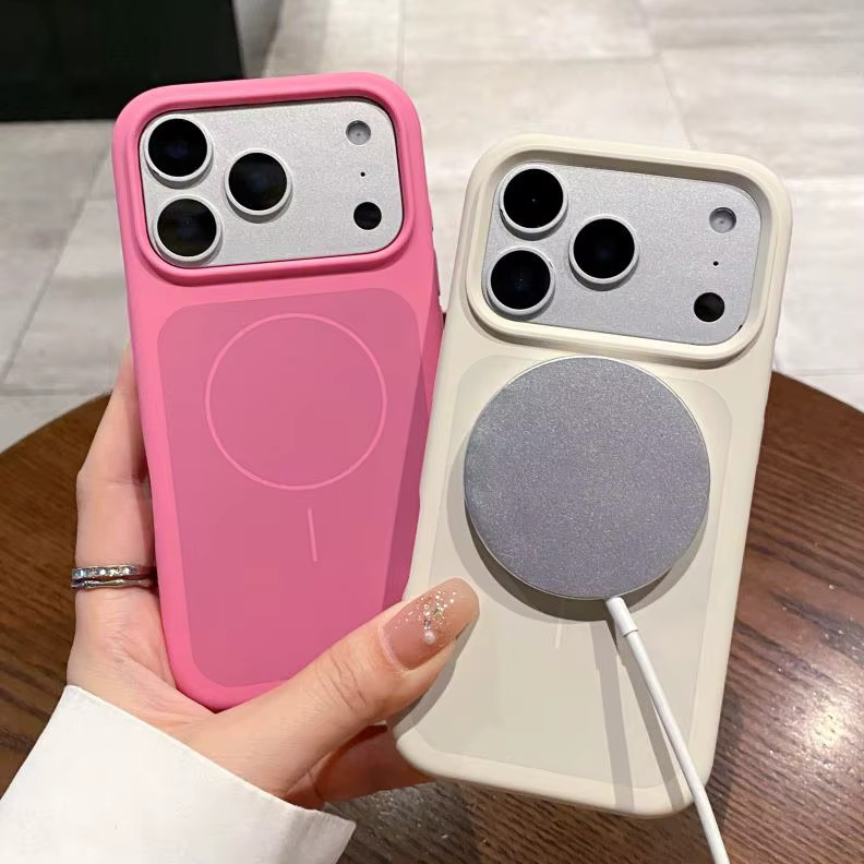 NUCWIN MagSafe Silikonhülle für iPhone 17 Pro und iPhone 17 Pro Max in Gelb mit großem Fenster und stoßfestem Schutz - Bild 4