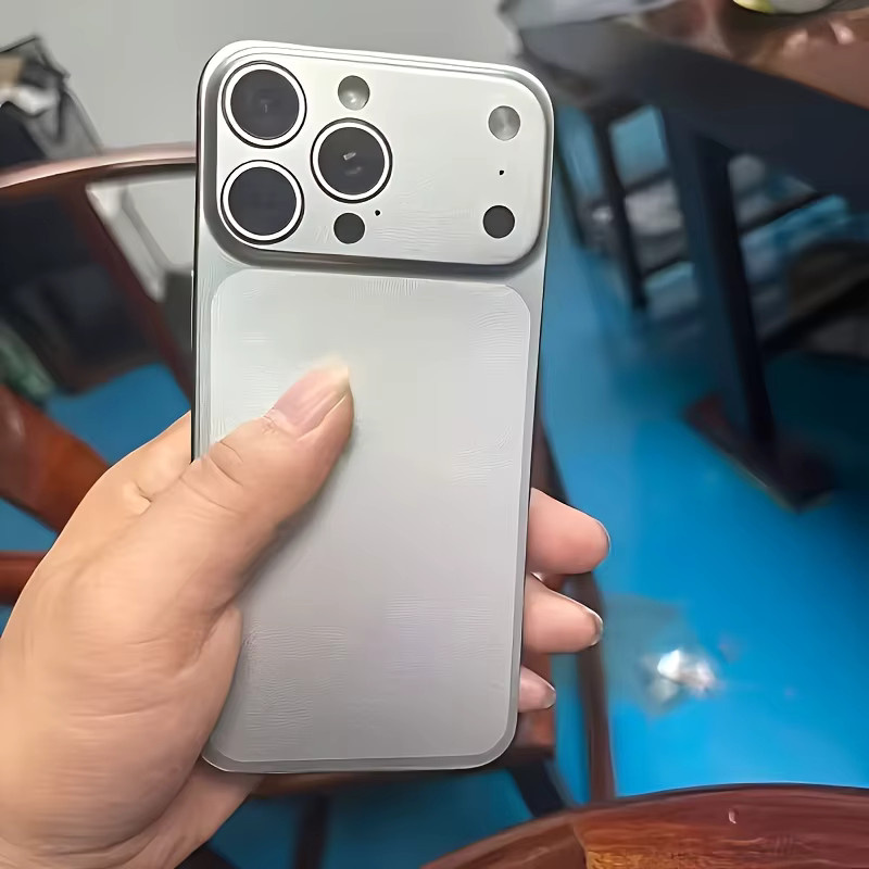 TAOYUNXI Konverter-Rückplatte für iPhone 13/14/15/16 Pro/Pro Max zu iPhone 17 Pro/17 Pro Max in Orange mit Metallrahmen aus Legierung und Glaslinsenfolie - Bild 4