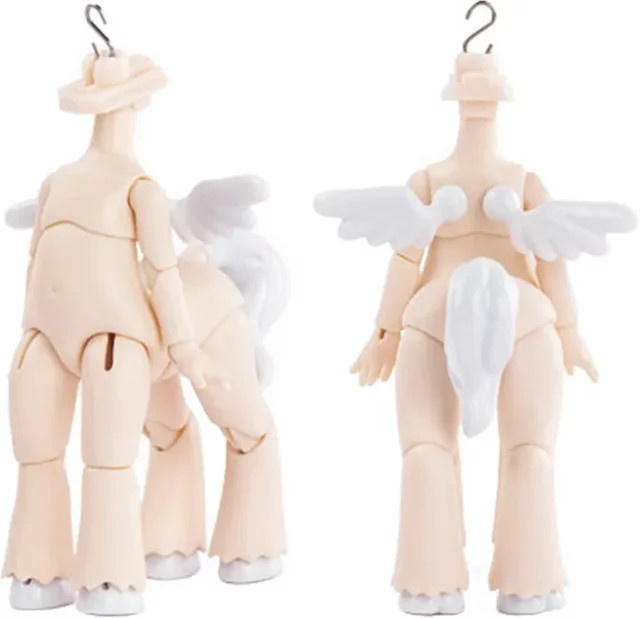 XiDonDon Bewegliche Puppe Körper, Tier, Flügel, Pony, Zubehör, Weiß - Bild 1