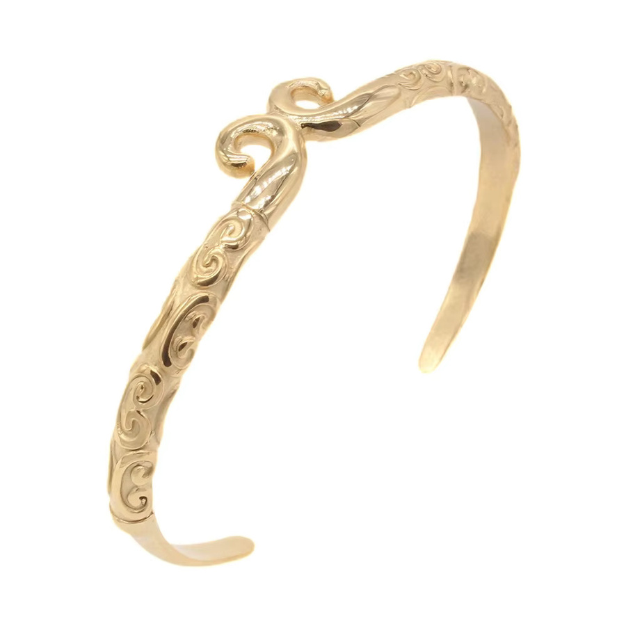 Rany&Roy Armreif Edelstahl, Gold, Unisex - Bild 1