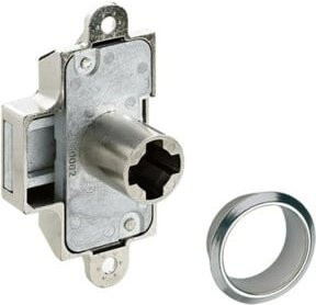 Hettich Zylinderkastenschloss Prestige 2000 Z23 in Silber, Durchmesser: 18 mm, Dornmaß: 15 mm - Bild 1
