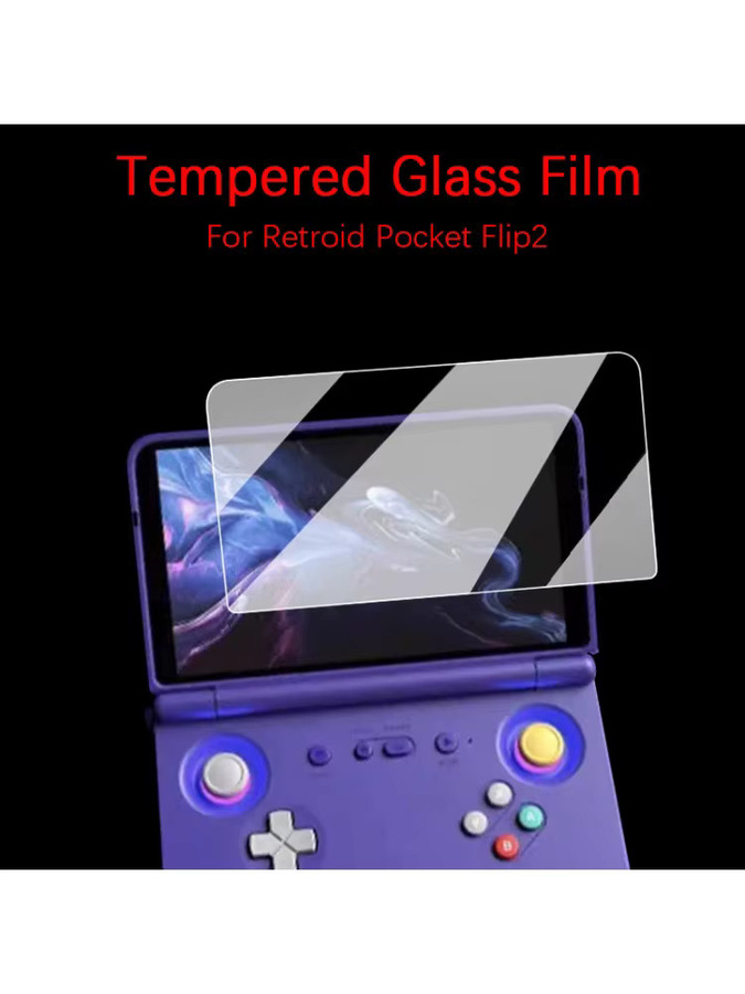 DIXSG Displayschutzfolie aus gehärtetem Glas für Retroid Pocket Flip 2 RPF2 in Transparent - Bild 4