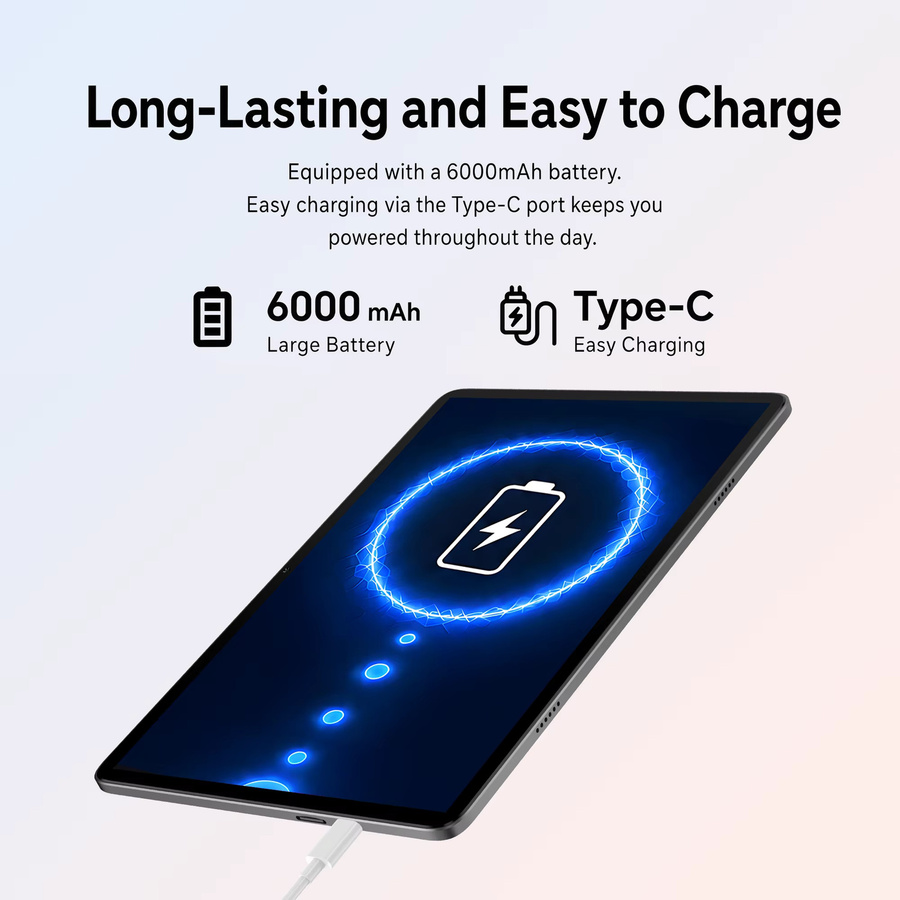 Teclast P30T 10,1-Zoll Tablet in Grau mit Android 16, 128 GB ROM, bis zu 16 GB RAM, 8-Kern T7250 Prozessor und 6000 mAh Akku - Bild 4