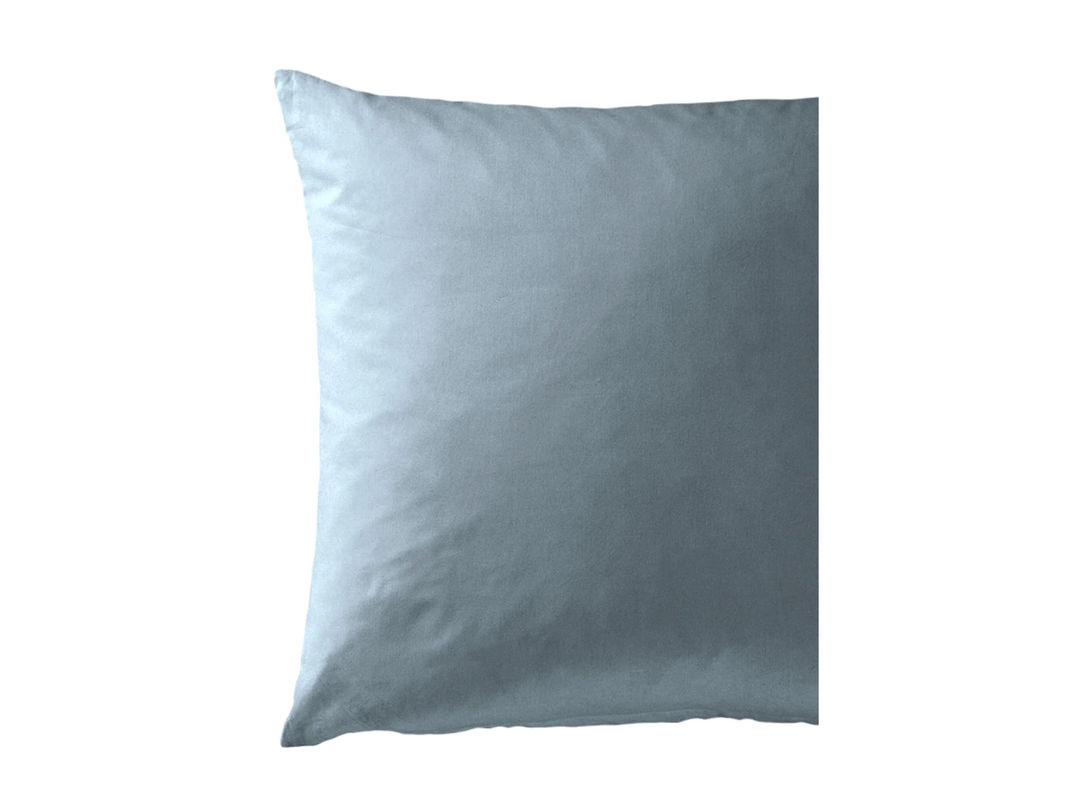 BIERBAUM Mako-Satin Bettwäsche Set aus Baumwolle mit Kissenbezug, Farbe: Blau/Silber, Bettbezug B: 135 cm, H: 200 cm, Kissenbezug B: 80 cm, H: 80 cm - Bild 3