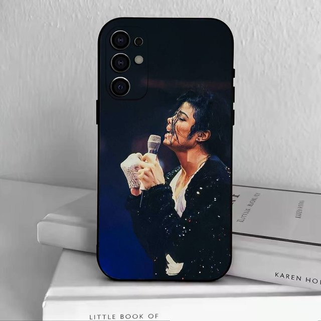 MJ-Michael Jacksons Handyhülle aus schwarzem Silikon für Samsung Galaxy S24 Plus - Bild 1