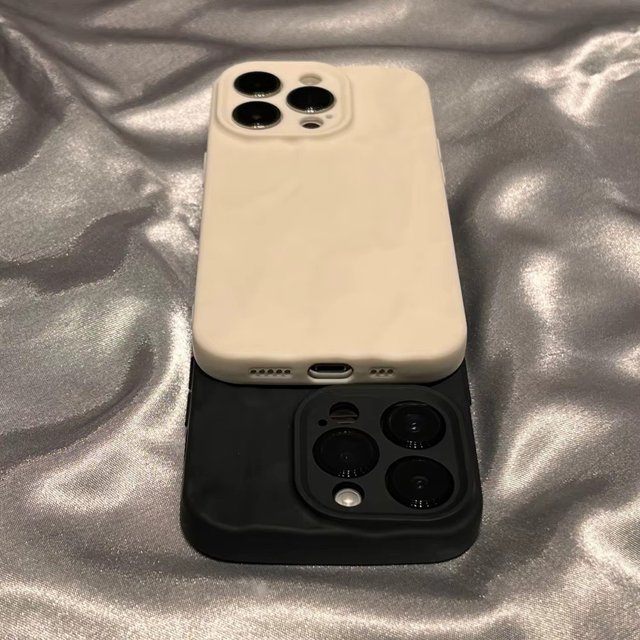 Silikon Handyhülle mit Falten-Design für iPhone 15 14 13 12 11 Pro Max SE X XS XR 8 7 Plus in verschiedenen Farben - Bild 3