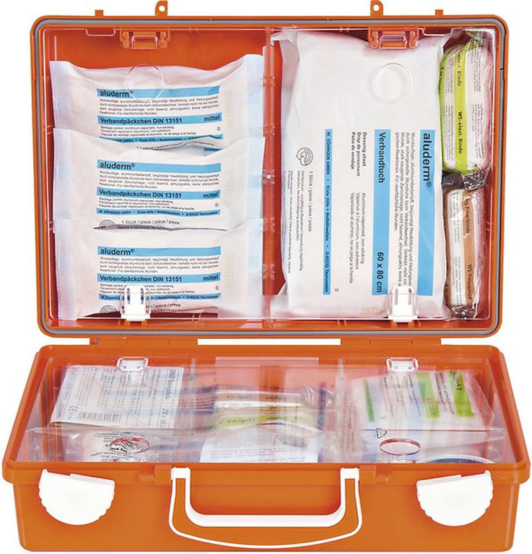 Söhngen Erste Hilfe Koffer DIN 13157 Orange B/T/H: 31,0 x 21,0 x 13,0 cm - Bild 2