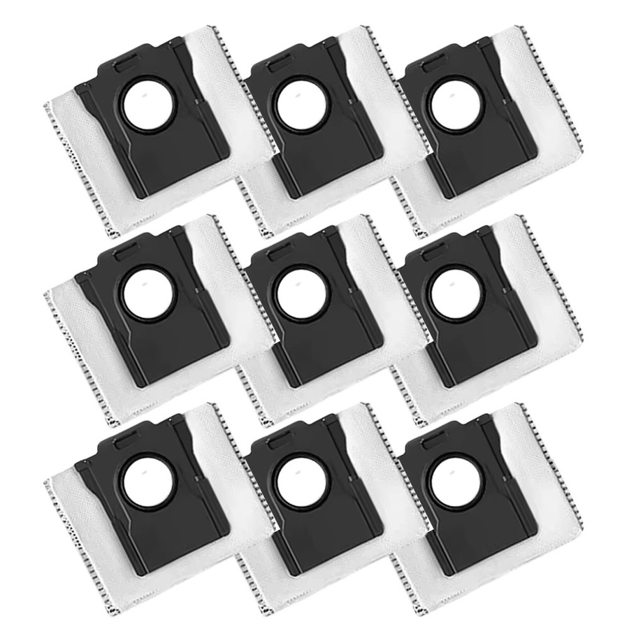 9 Stück Staubsaugerbeutel für Dreame Aqua10 Ultra Roller Roboter-Staubsauger in Schwarz und Weiß - Bild 4