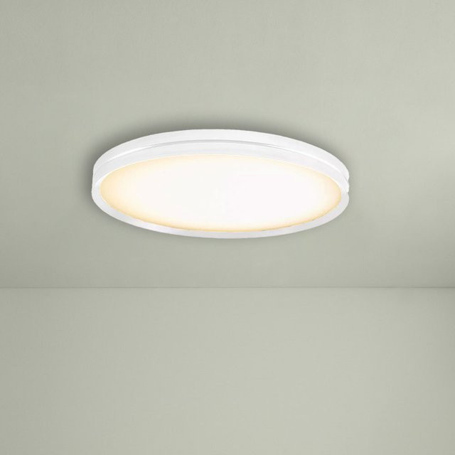B.Lux Lite Hole LED-Deckenleuchte in Weiß mit 60 LEDs und 3000K Lichtfarbe - Bild 1